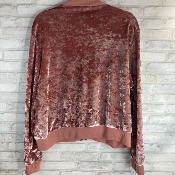 Missguided Women's Crushed Velvet Bomber Jacket Size 14 - Picture 6 of 14